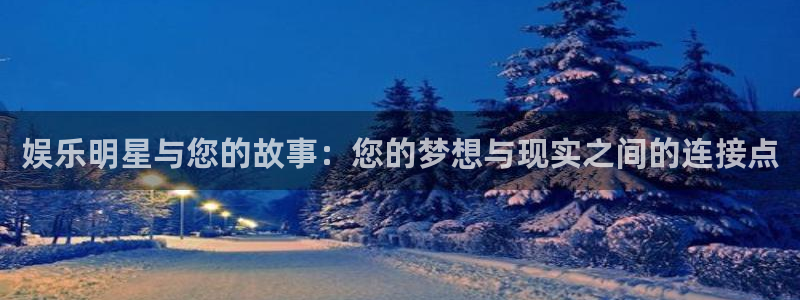 新宝gg：娱乐明星与您的故事：您的梦想与现实之间的连接点